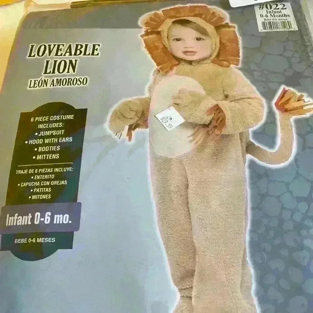 New lovable lion costume infant sizes